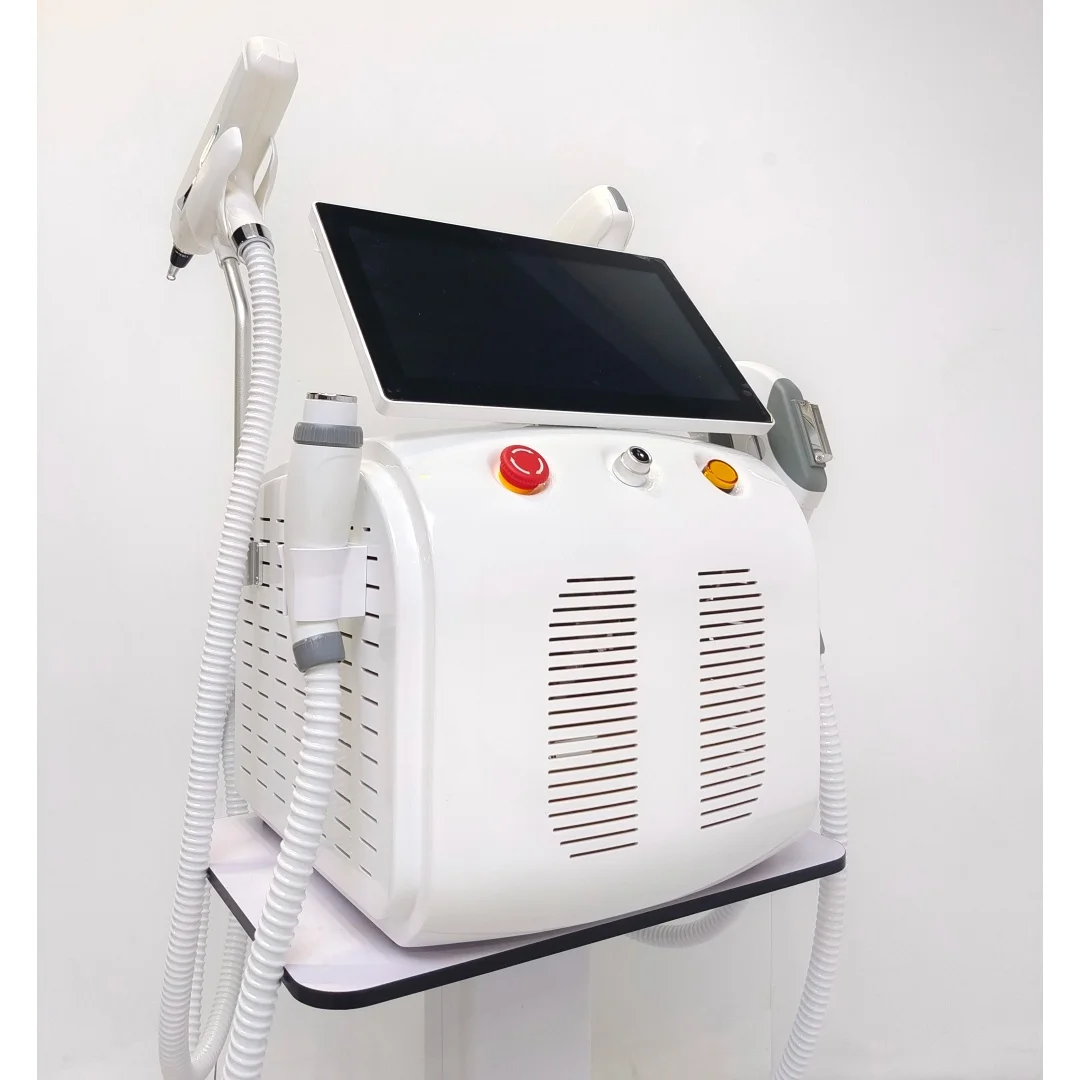 

Титановое устройство для удаления волос Ice 4-в-1, интеллектуальная эпиляция 4-х волн, лазерная безболезненная эпиляция 755/808/940/1064 нм