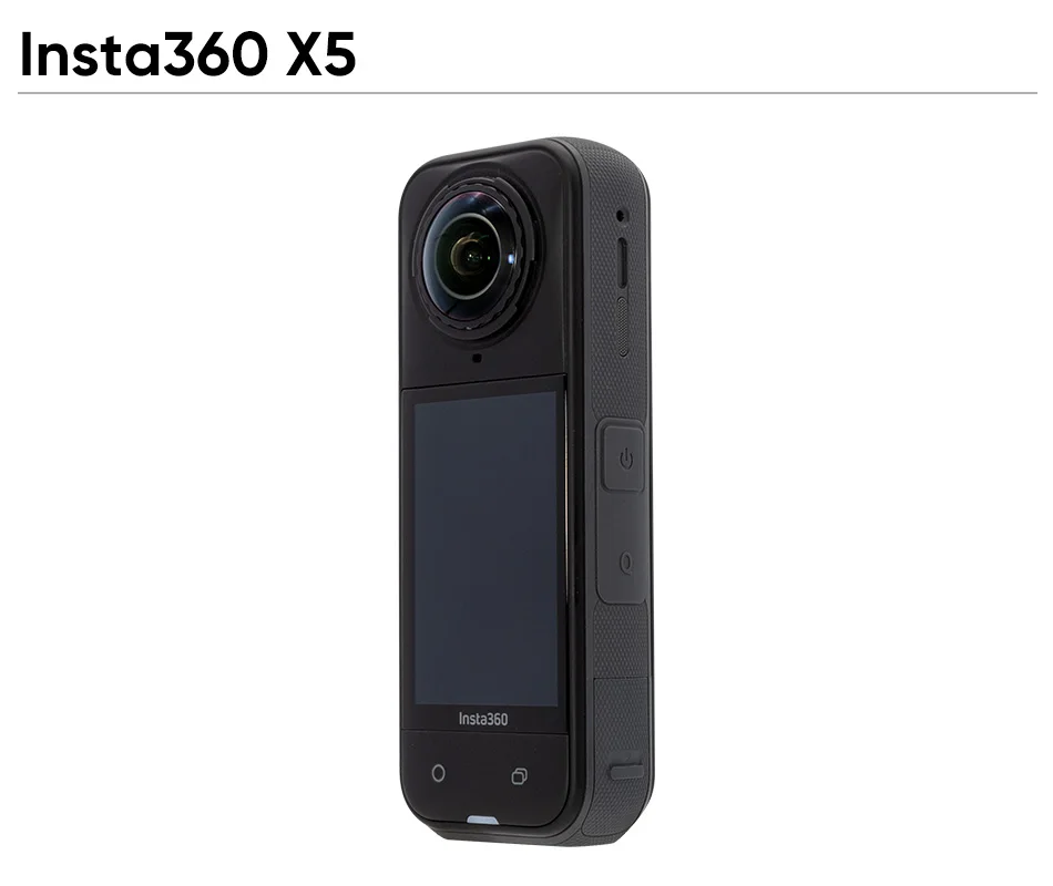 Cámara de acción insta360 X5 8K resistente al agua 49 pies 360 con sensores de 1/1,28 «48MP 8K 360 HDR Video 72MP 5nm AI Chip 185Min de duración de la batería 6
