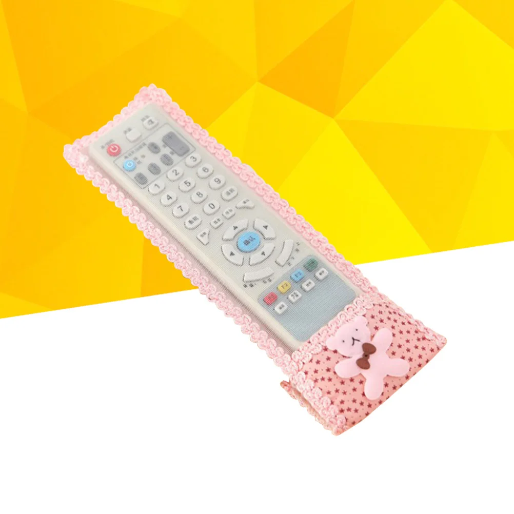 

1pc Remote Control Cover Lace Protective Case for Refrigerator Creative Fabric Dustproof Stain Resistant Remote Accessories