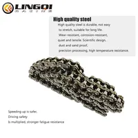 LINGQI 25H Chains Scooter Bike Transmission Drive Chain 94 96 98 120 124 138 168L For Pit Dirt Bike Mini Moto Electroc Vehicle