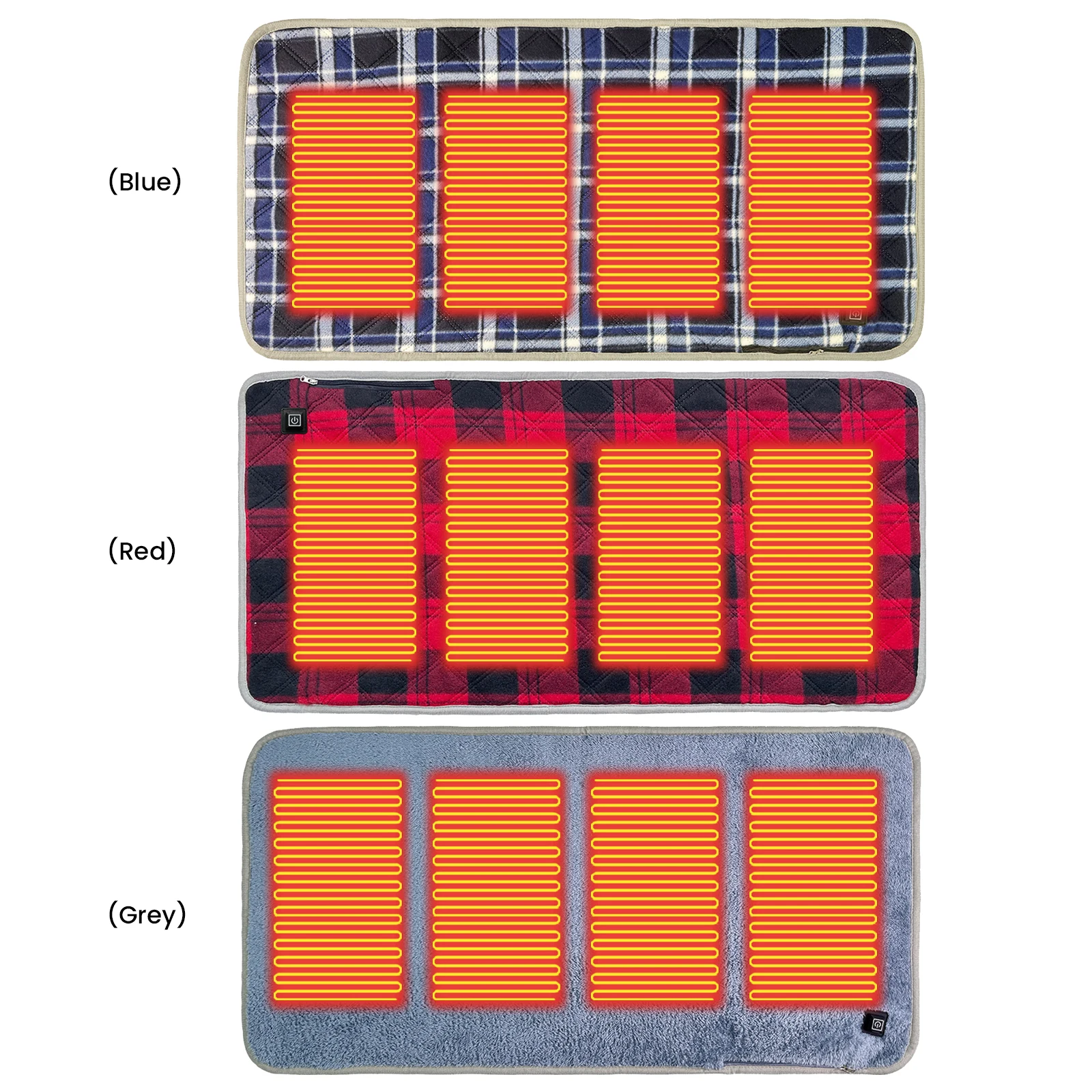 

5V USB Heated Chair Pad Power Bank Not Included Foldable Heating Cushion Foldable Heated Seat Pad for Outdoor Camping Office