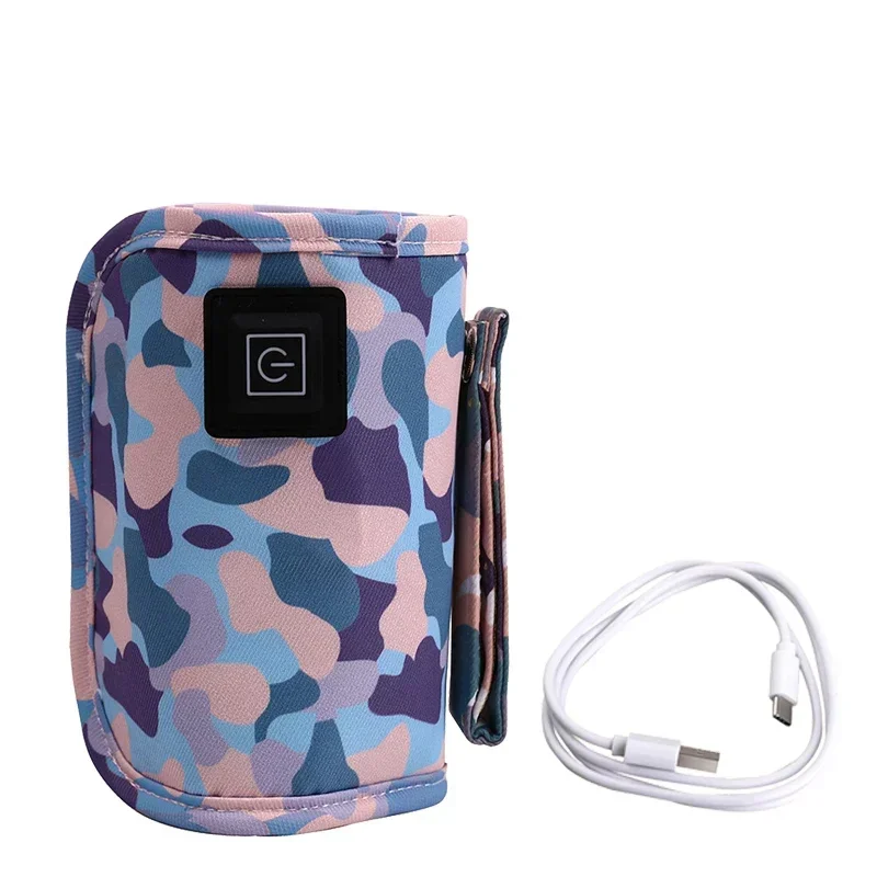 Tas Termal Botol Susu Bayi 3 Gigi USB Universal Pemanas Makan Botol Menyusui Penjaga Panas Susu Bayi Portabel untuk Bepergian