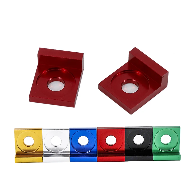 6 Colors Motorcycle Aluminum CNC Chain Adjuster Block 12mm/15mm Chain Axle Tensioner Adjuster