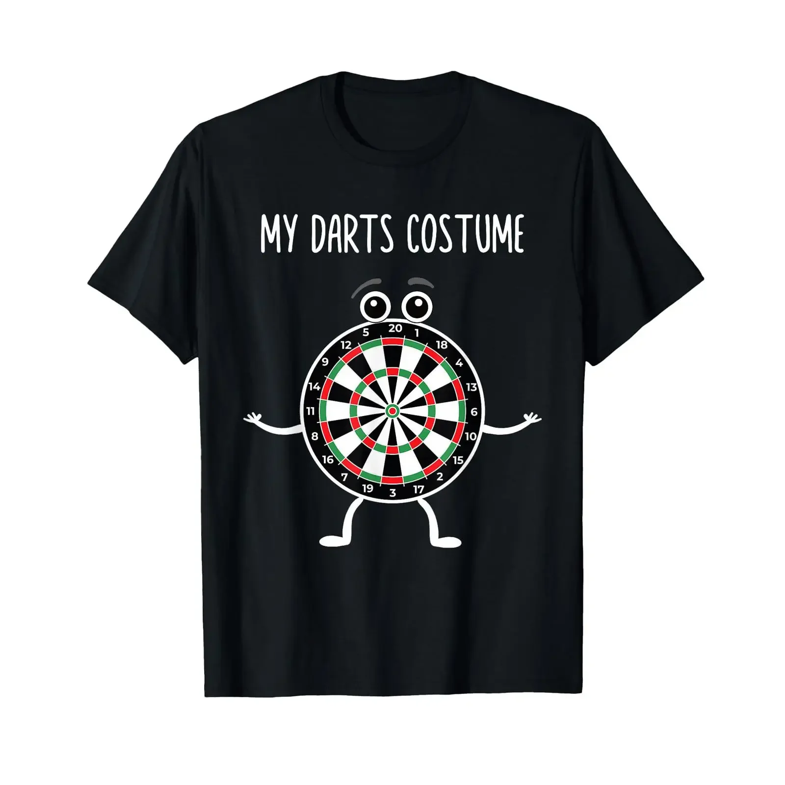My Darts Costume Carnival Fancy Dress Dart Board T Shirt black vintage Washed Top For Everyday Wear homme Stretched fashion