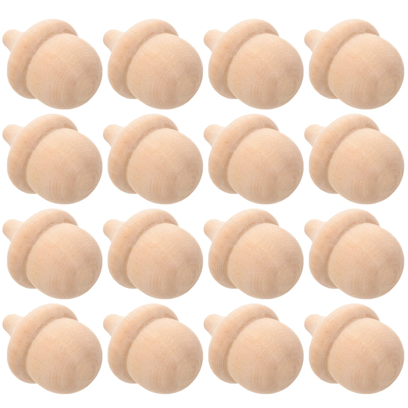 

Wooden Acorns Unfinished Wooden Craft Decor Durable Safe Educational Purpose Kids Sewing Accessories Holiday Projects