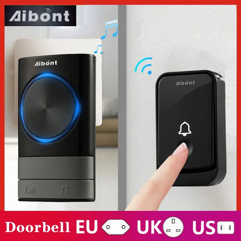 Wirelsss Doorbell Smart Wifi Low Power Waterproof Digital Peephole Call Door With Light And Music Reminder For Home Security