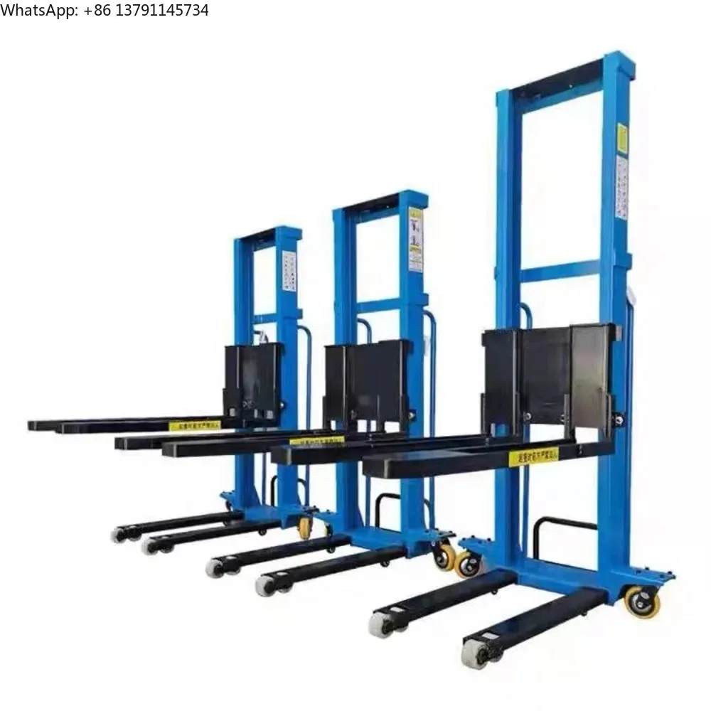 

Electric remote control forklift portable automatic lift stacker loading and unloading truck handling climbing truck