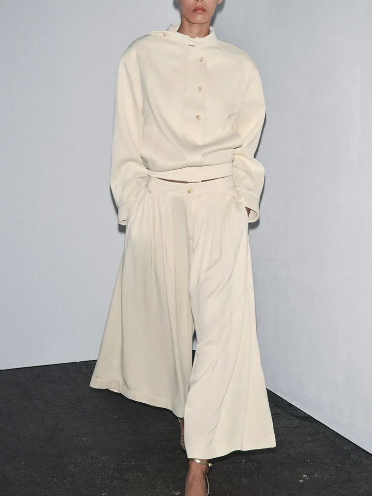 Novo Casaco F de Outono 2025 com Botões 8482 e Calças Psadas de Cintura Média 37 7977823 72 - Roupa Tradicional...