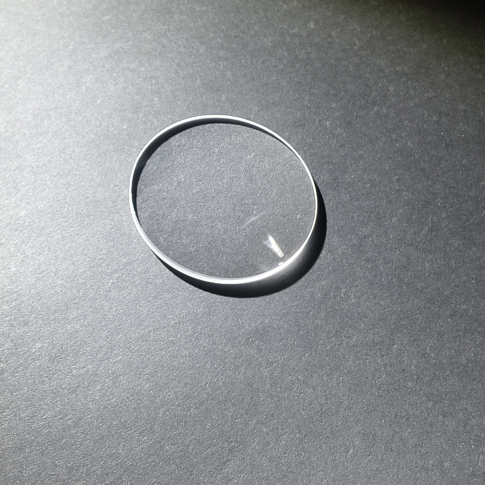 

Diameter 51.5mm, focal length -225mm, concave convex single piece optical lens coating 425-675nm, part number R54