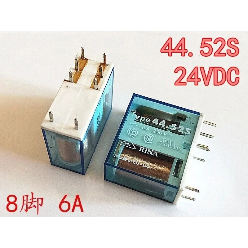 1PCS NEW Relay 44.52S-24V 6A 8PIN 44.52.7.024.0000 24VDC For Finder
