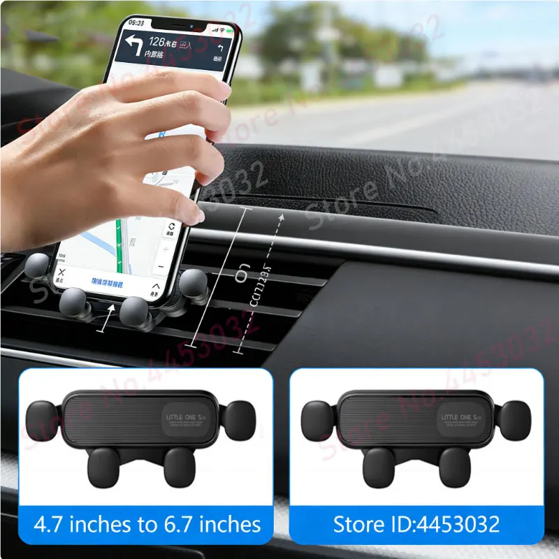 Gravity Car Phone Holder For Subaru Outback 2021-2022 Auto-Clamping Phone Stand Mount With Base Bracket Car Accessories - view 5