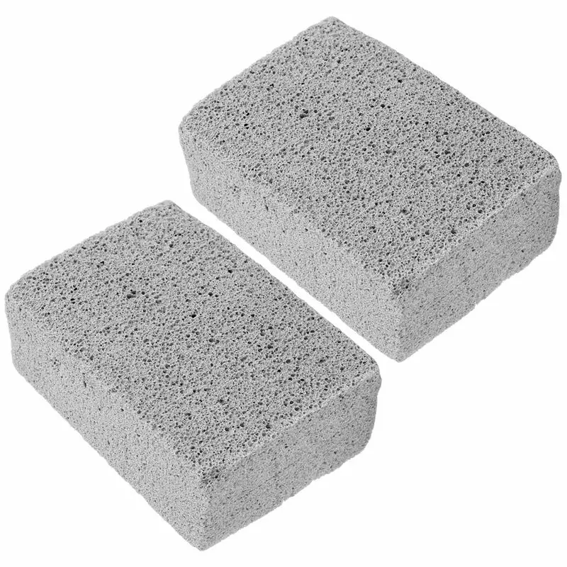 New Shown-2 Pcs Barbecue Grill Cleaning Bricks Barbecue Grill Cleaning Foam Reusable To Remove Oil Stains For Grilling