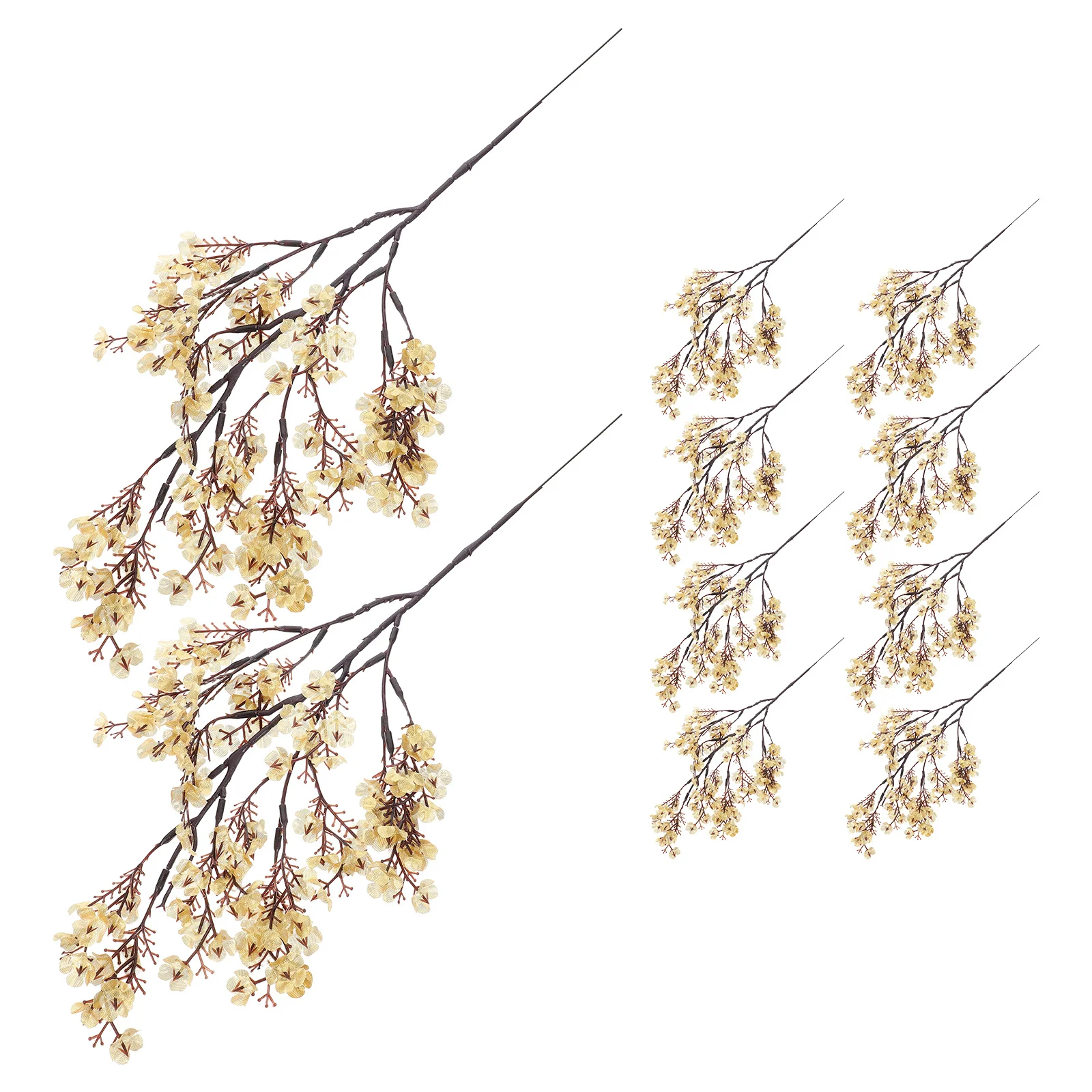 

12Pcs Babys Breath Artificial Flowers Real Touch Faux Gypsophila Stems for Wedding Party Table Decoration Floral Arrangement