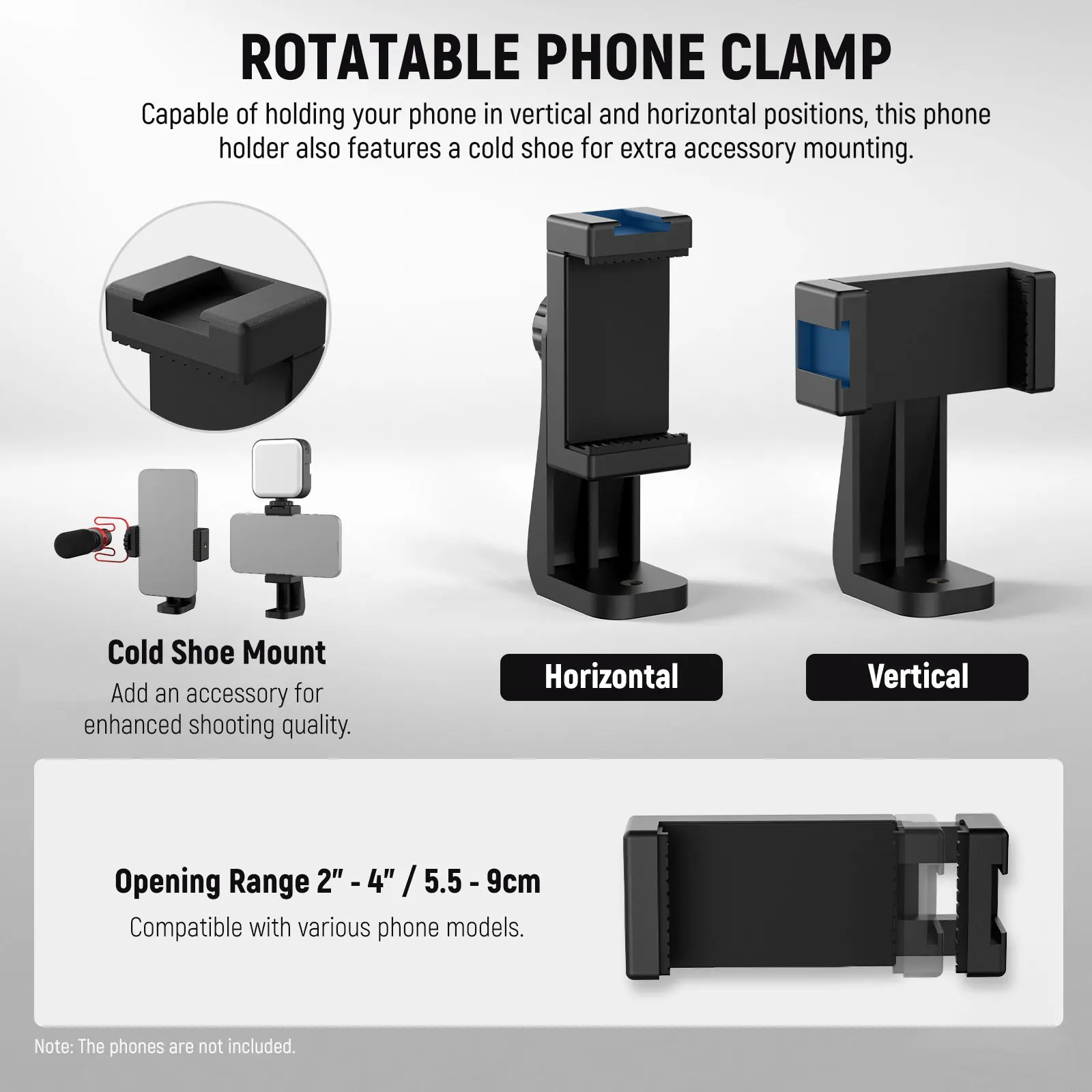 NEEWER-plataforma rodante para cámara con cabezal de bola y abrazadera para teléfono, tabla con 4 ruedas, patinador Manual con Panorama de 360 °