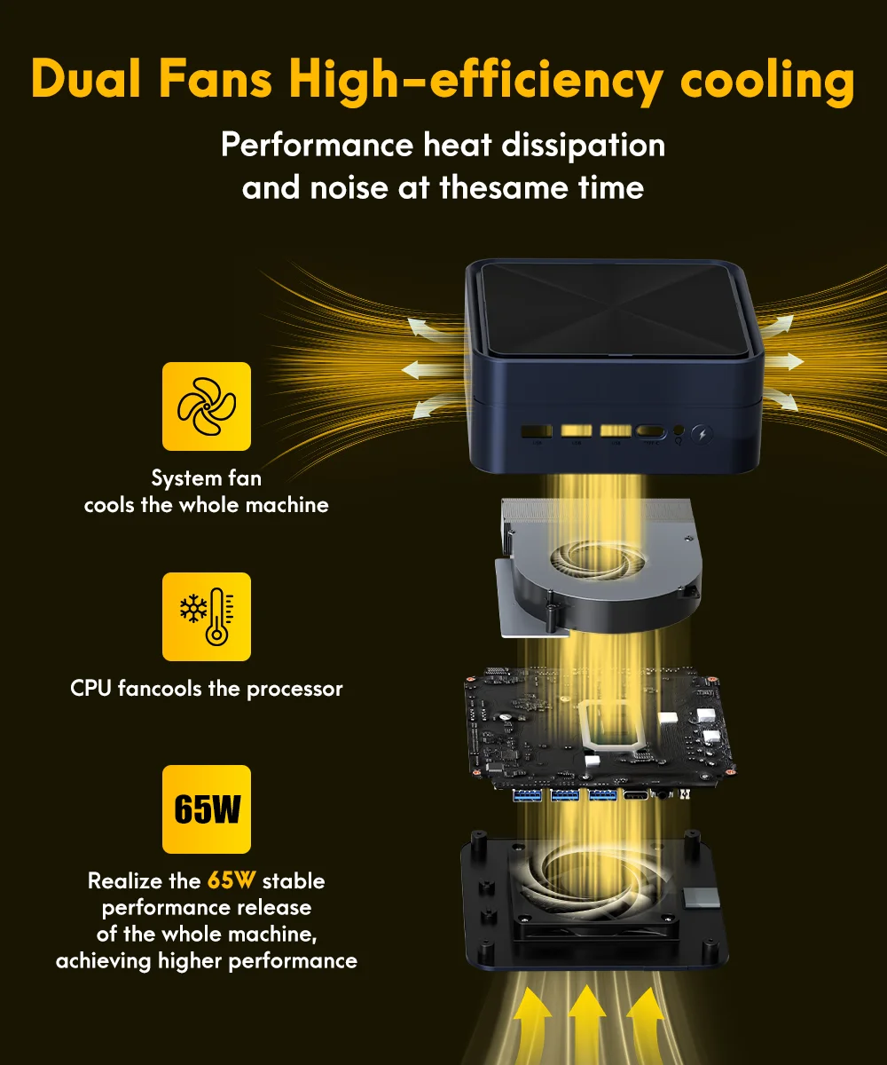 ZXIPC MINI PC NucBox Gaming Mini PC AMD Ryzen7 8745HS DDR5 Oculink Barebone NO RAM NO ROM Desktop Computer WIFI6