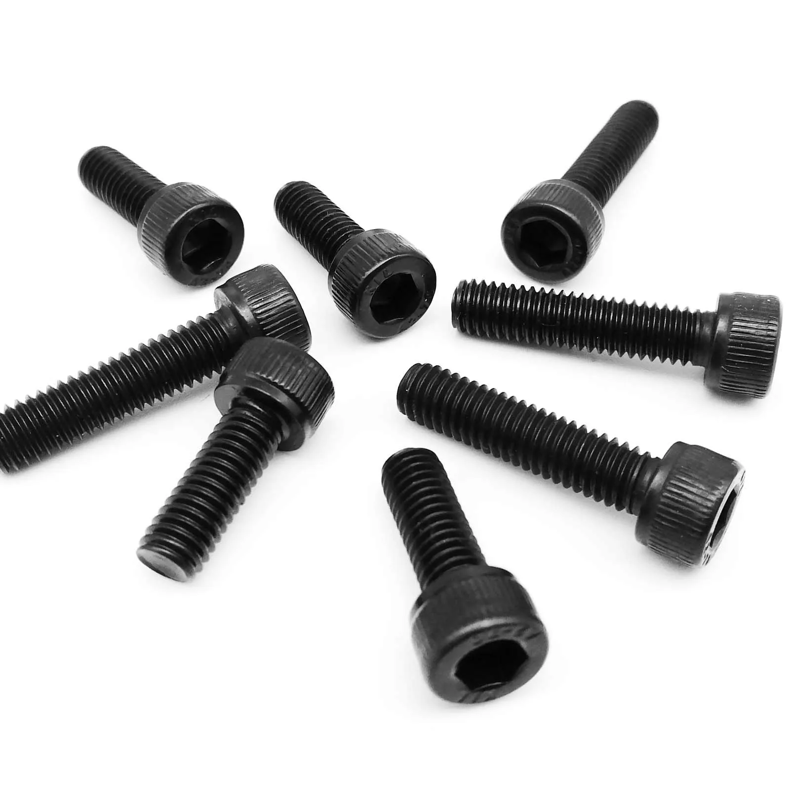 HZYUEGOU Schwarze 304 A2-70 Edelstahl Sechskant-Innensechskantschraube DIN912 M1.6 M2 M2.5 M3 M4 M5 M6 M8 – Detail 5