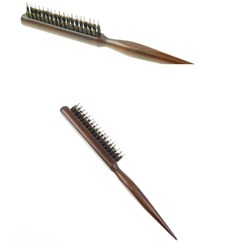 

Eco Friendly Hair Brush Wooden Handle Comb Bristle Hairdressing Barber Tool for Home and Salon hairbrush