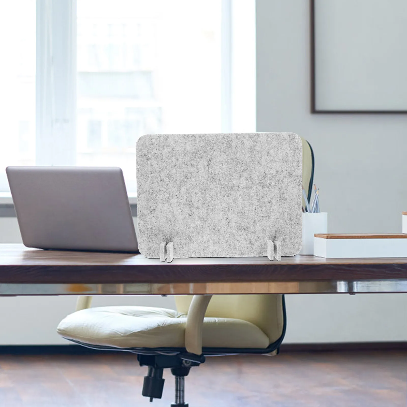Desk Divider Felt Acoustic Privacy Panel Student Noise Reducing Partition Freestanding 15.7x11.8 Office Desktop Table Barrier