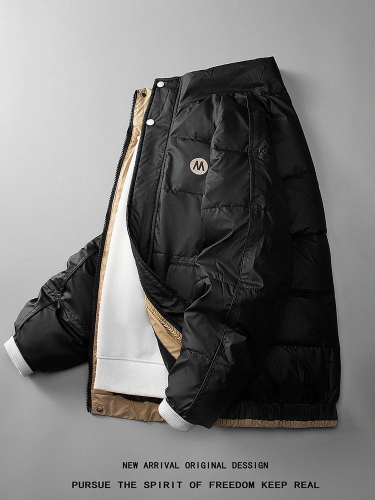 

Men's down Cotton Jaet Thi Winter Coat Faionable Hipster High-End Feeling Cold Resistance Men's Cotton Coat