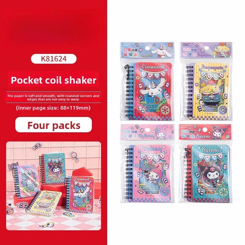 Sanrio Pocket Spiral Notebook Cute Cartoon Design Memo Notepad for Journaling Note Taking Creative Planning and Daily Use
