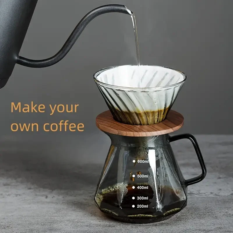 

【Q】HUA HUA Coffee Filter Stand Pour Over Filter Stand Cone Coffee Dripper Holder Rack Wooden For Origami Coffee Filter Cup