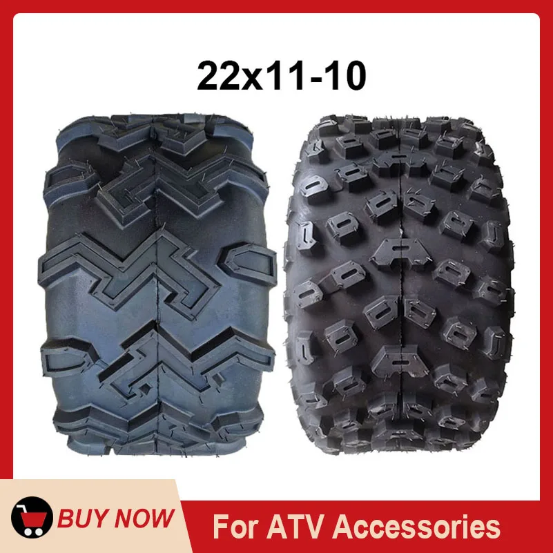 

22x11-10 Tubeless Tire 10" Inch Tyre for Motorcycle ATV Go Kart Quad Buggy 4 Wheel High Quality Thick Off-road Vehicle