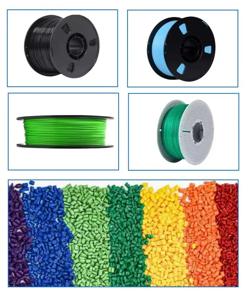Desktop 3D Printer Filament Extruder Machine 600g/h 600W 300°C Dual Temp Recycle PLA PETG ABS Pellets into 1.75mm/2.3mm Filament