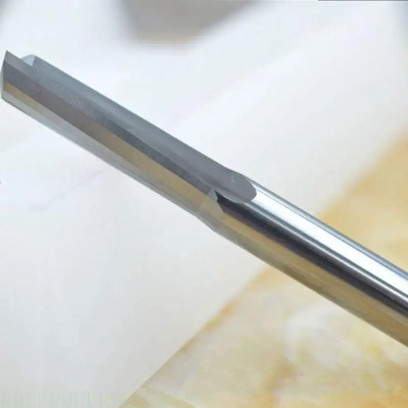 

652F Two Double-edged Straight Flute Drills 4x32mm Milling Cutter Straight Router Bit for Mold Plastic Fiber Hard