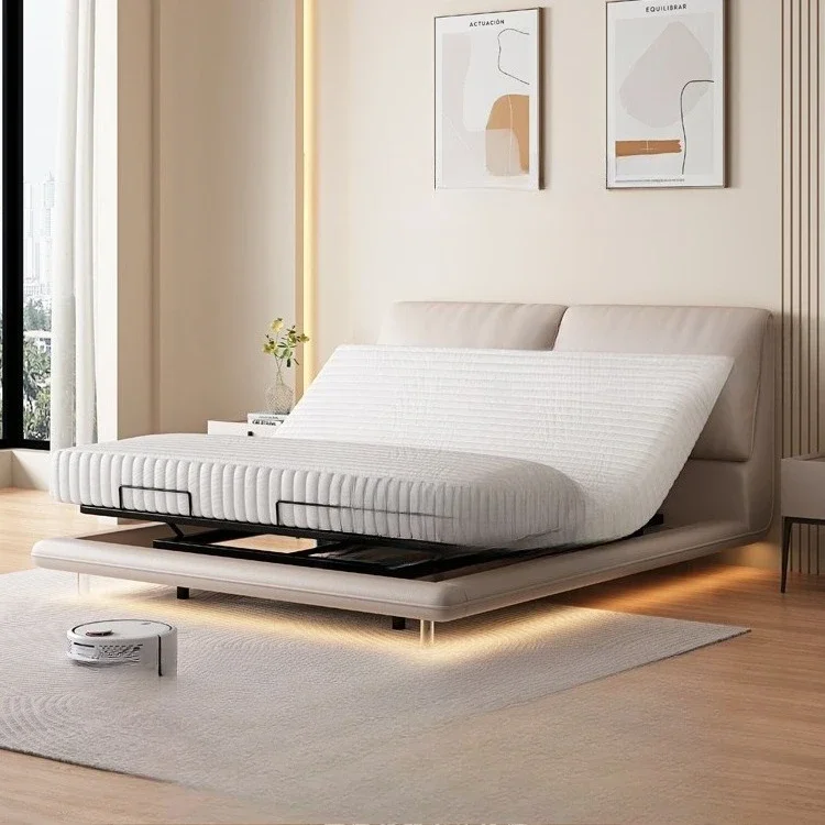 Italian intelligent electric bed, adjustable floating soft bed, fully automatic multi-function