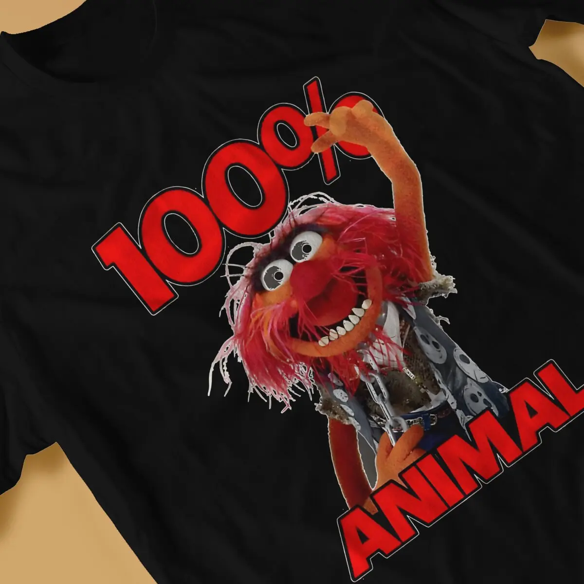 The Muppet Show 100 Animal T Shirt Harajuku Punk Men\'s Tshirt Polyester Short Sleeve