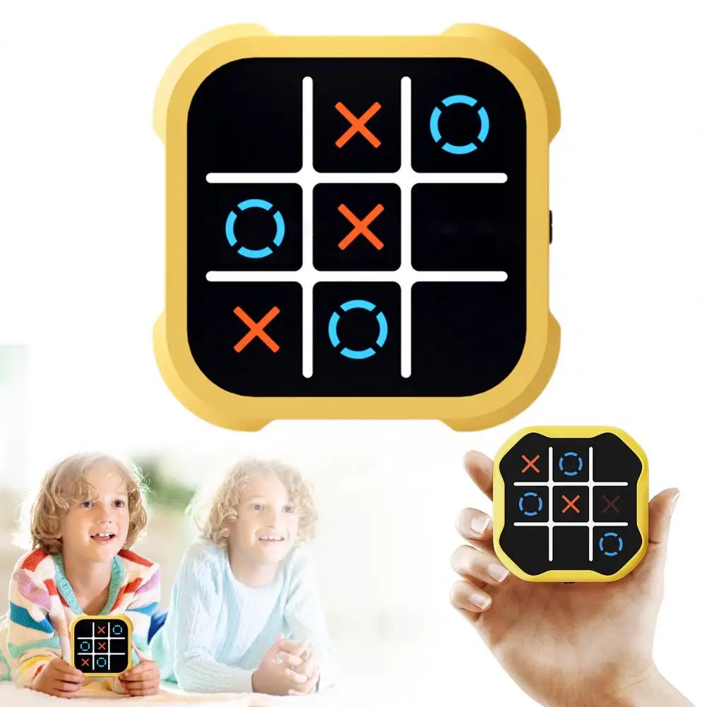 Spelcomputer Speelgoed Educatief Handheld Spelcomputer Voor Kinderen 3-In-1 Xo Puzzel Schaken Memory Game Machine Voor Jongens Voor Peuters