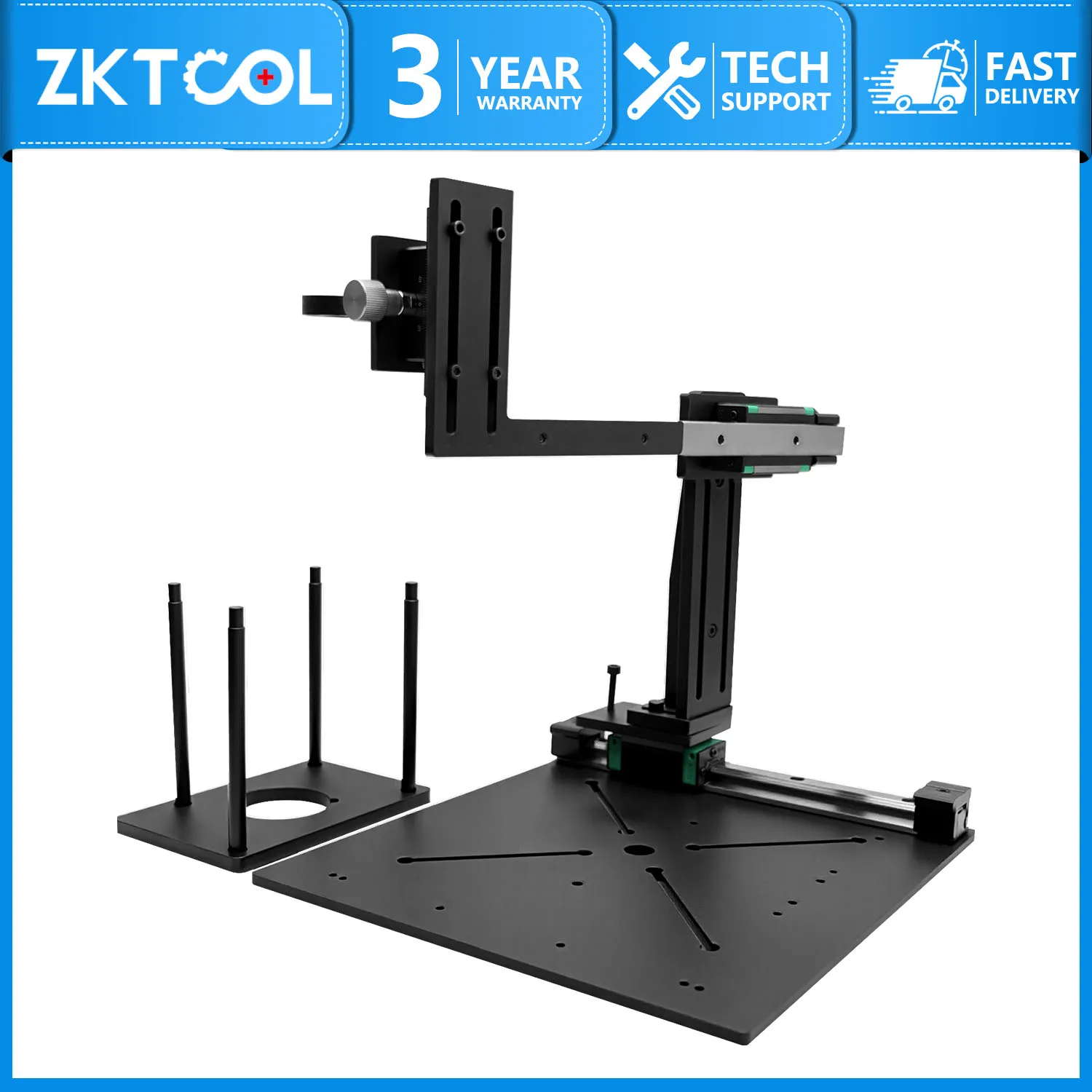 3-Axis XYZ Adjustable Platform Precision Positioning Stage DQ381 Pressure Sensor Drilling Milling Workbench