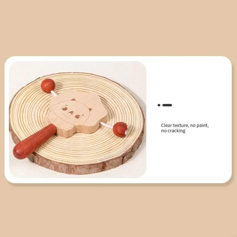F62D Baby Rattle-Ring Handble Teether Soother Trẻ sơ sinh Chewing Chewing Toy