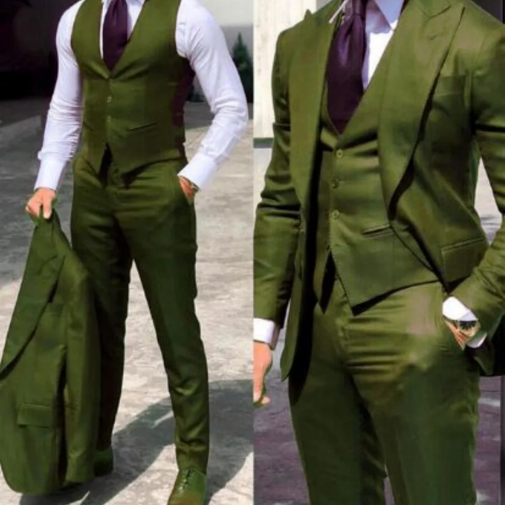 الرسمي 3 قطعة البدلات الرسمية الرجال سترة الموضة سترة السراويل رجال الأعمال الدعاوى بلغت ذروتها التلبيب السترة الدعاوى لحفل زفاف العريس البدلات الرسمية