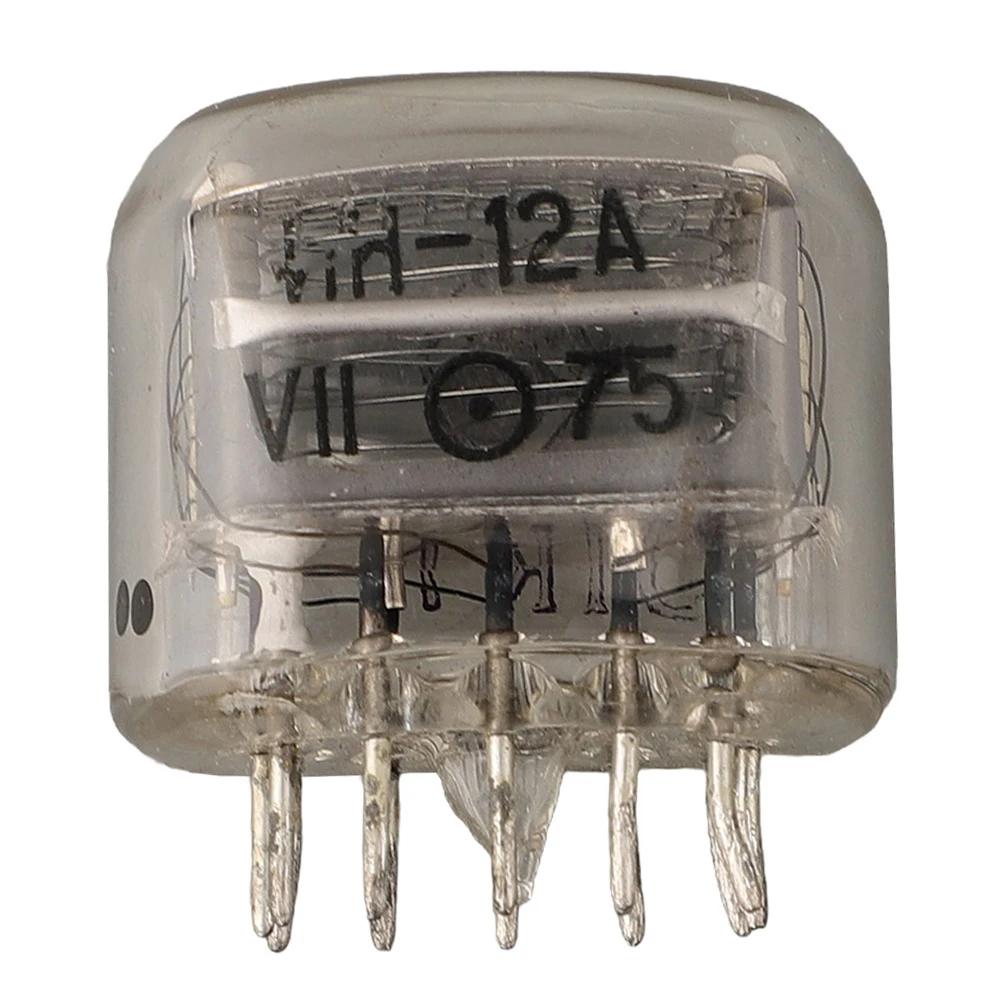 IN12 IN 12 decimal point glow tube for clock displays neon lamp glass metal 200V operating indicator tube 1pcs