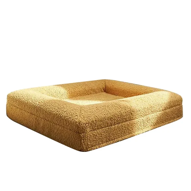 

Custom Boucle Luxury Memory Foam Dog Bed for Dog With Removable Washable Cover
