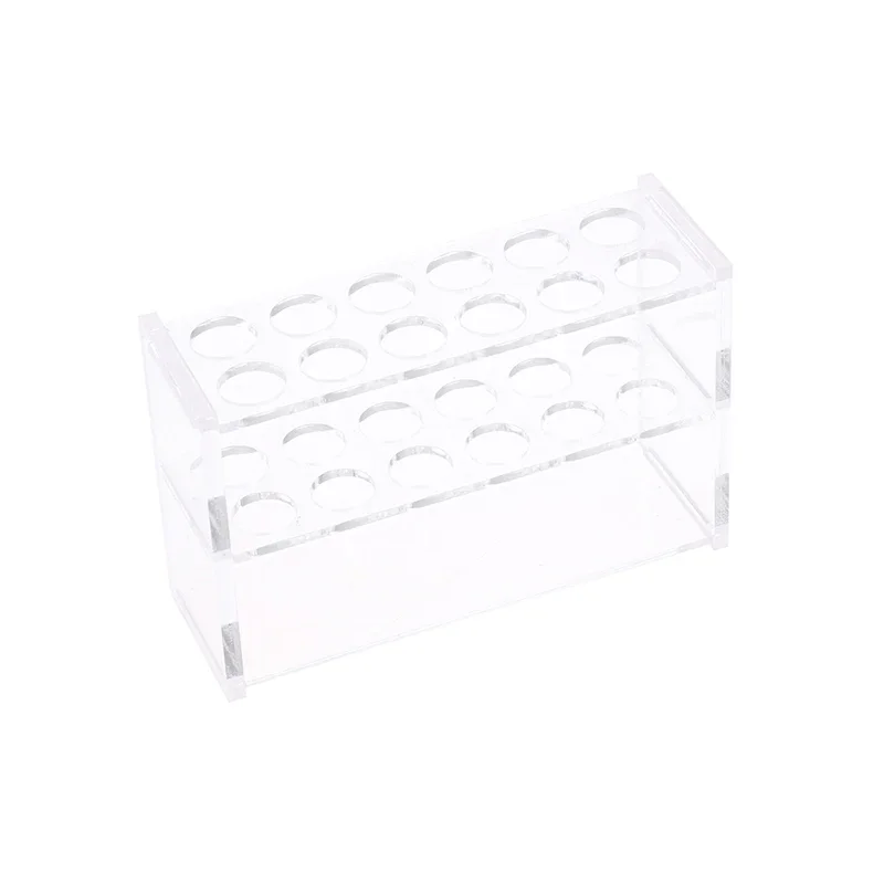 1piece/lot 10ml Test Tube Rack Holder Organic Glass Test Tube Stand Support