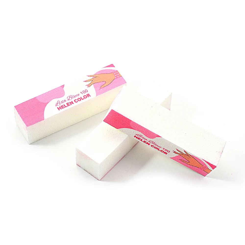 5/10 Pcs/Lot Wear Resistant Printing Hand Tofu Block Nail File Tools Washable Sponge Nails Buffer Grit 100 Suitable Professional