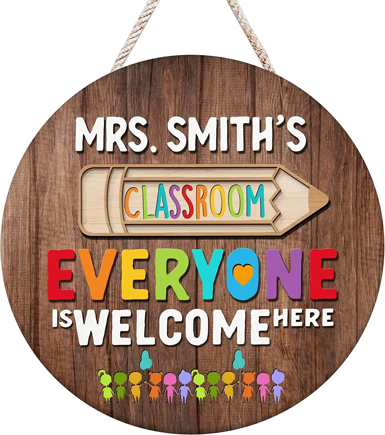 

Teacher Appreciation Gifts, Personalized Teacher Signs for Classroom,Teacher Door Signs, Teacher Name Sign for Classroom