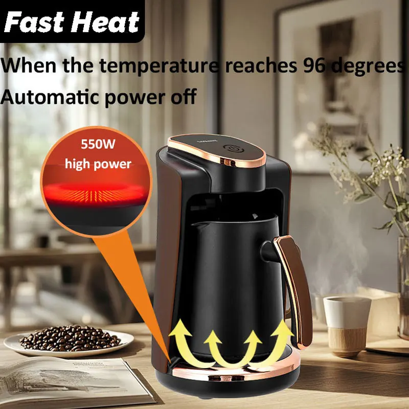 250ml Electric Coffee Pot,550W Portable Drip Coffee Machine,Household Small Milk Coffee Maker,Office Mocha Pot ,110V 220V