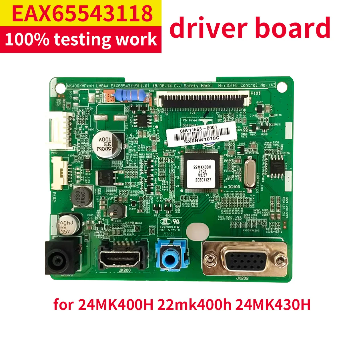 good quality For 22MK400H 27MK430H 22/24MK430H 24MK400H driver board EAX65543118 27MK430H