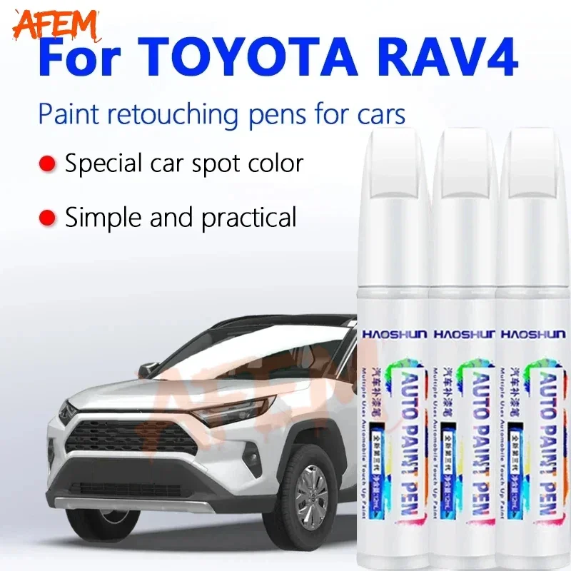 For Toyota RAV4 Car Paint Surface Repair Paint Pen To Increase Gloss Varnish Scratch Removal Repair Tool White Super White  040