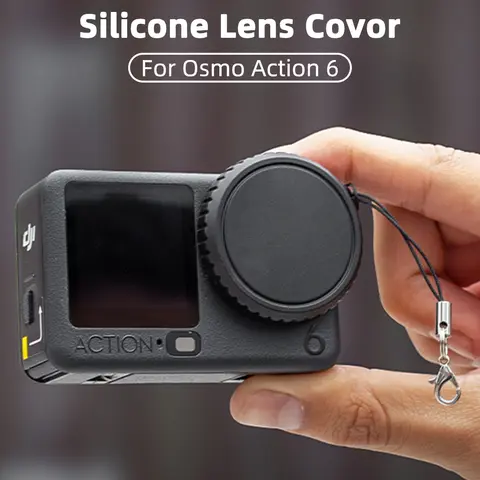 Silicone Lens Cap for DJI Osmo Action 6, Custom Made Anti-scratch & Anti-Fingerprint Protective Cover for Action6 Accessories