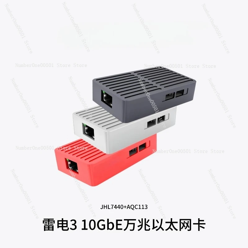 محول Thunderbolt 10G Ethernet - محول 10 جيجا بايت RJ45 LAN متوافق مع Thunderbolt 3/4/5 لأجهزة Mac وWindows