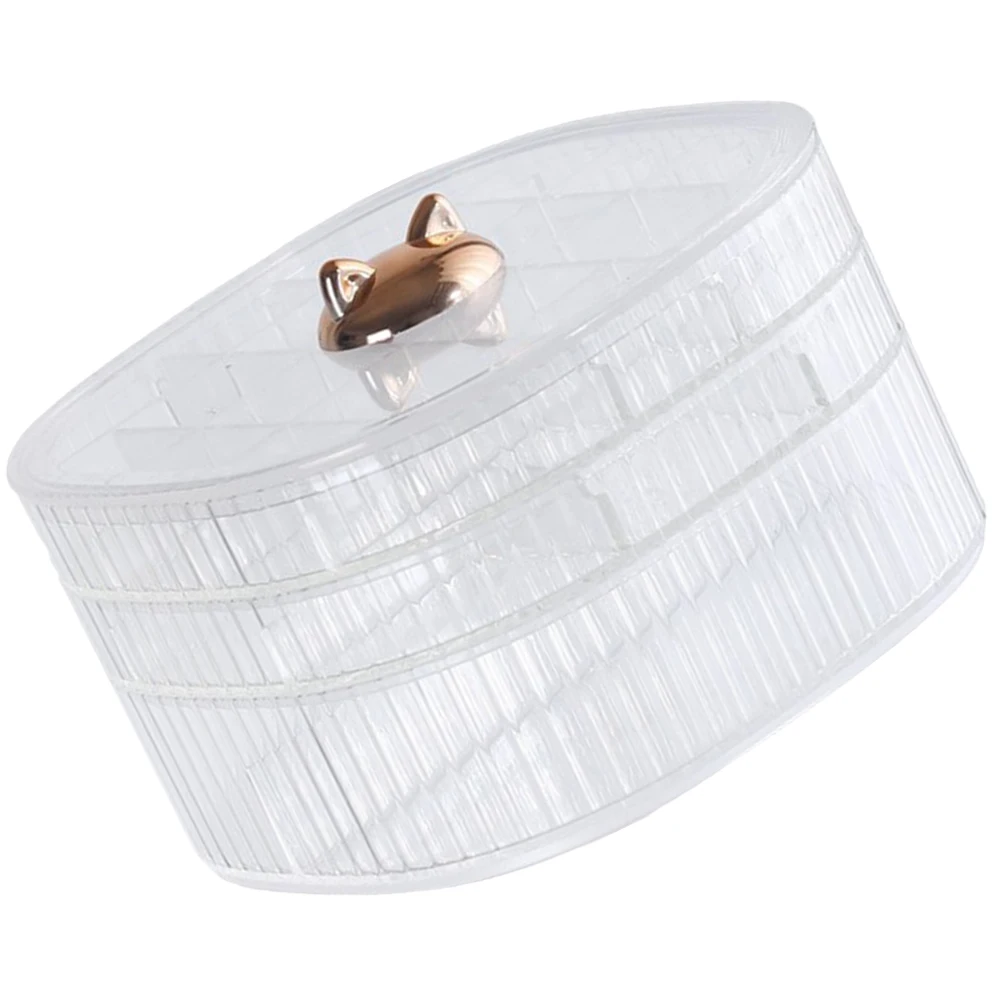 

Transparent 3 Jewelry Box Stackable Storage Container Earrings Rings Holder ganizer Case Home Jewelry Container Bedroom