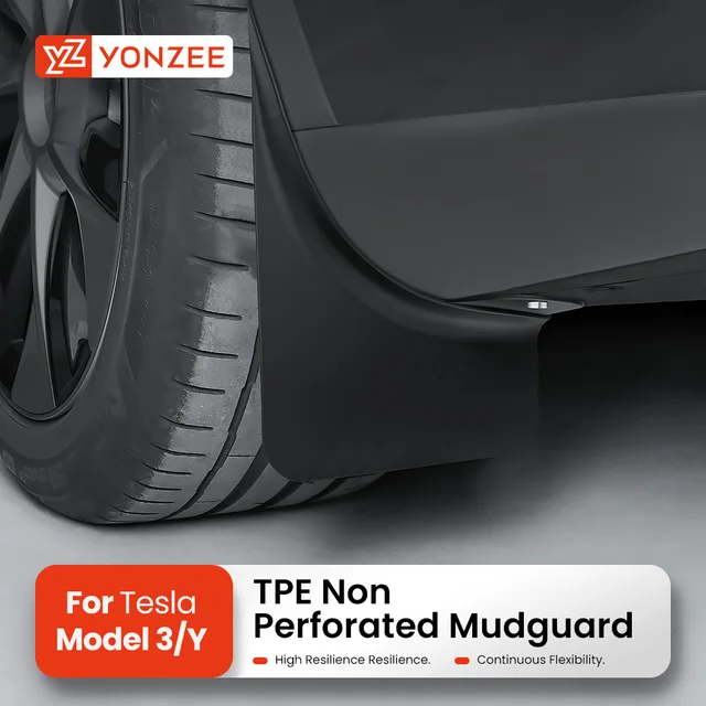 YZ Dedykowane przednie i tylne błotniki TPE do Tesla Model 3/Y/YL Highland Juniper 2021-2026, akcesoria samochodowe