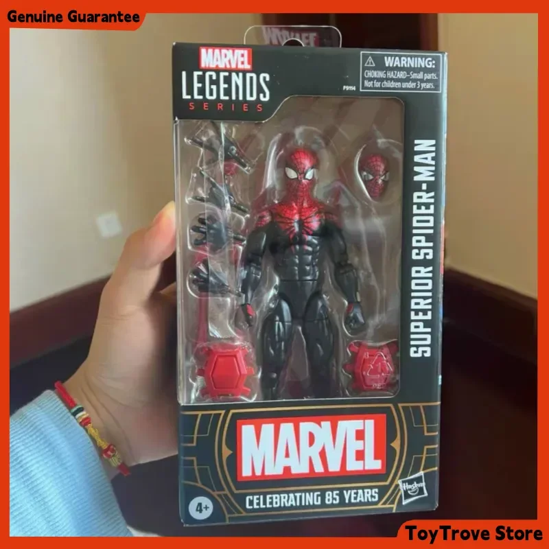 متوفر في المخزون 6 بوصة أصلية من Marvel Legends للذكرى الـ 85th سلسلة سبايدر مان المتفوقة بمقياس قابل للجمع لعبة أطفال هدية