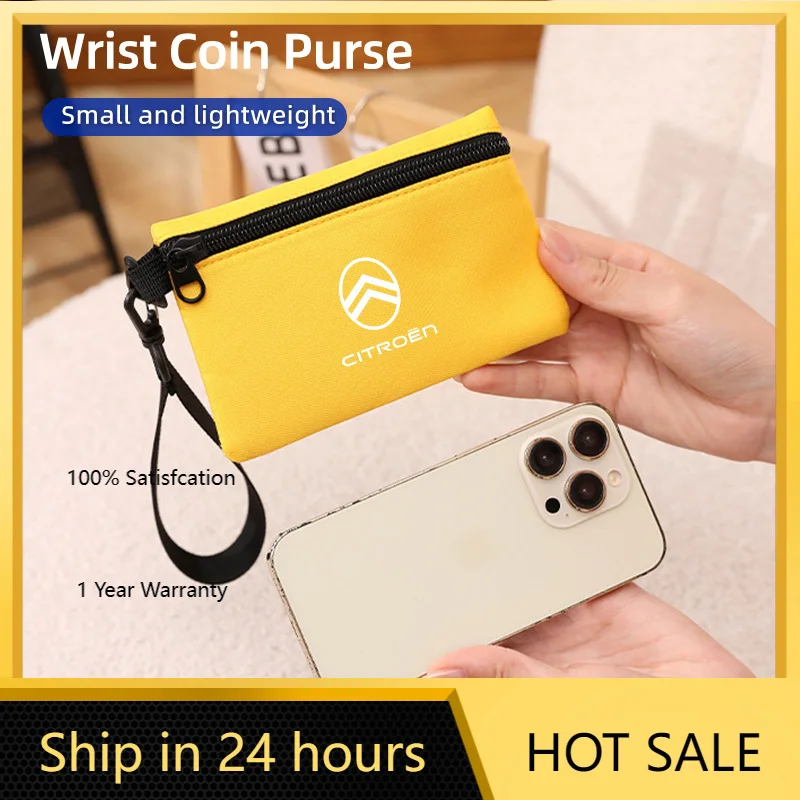 

2026 Hot Car Sticker Car Logo ID Credit Bank Card Holder Wallet Small Money Case Wallet Coin Purse Card Bag For Citroen C4 C3 C5