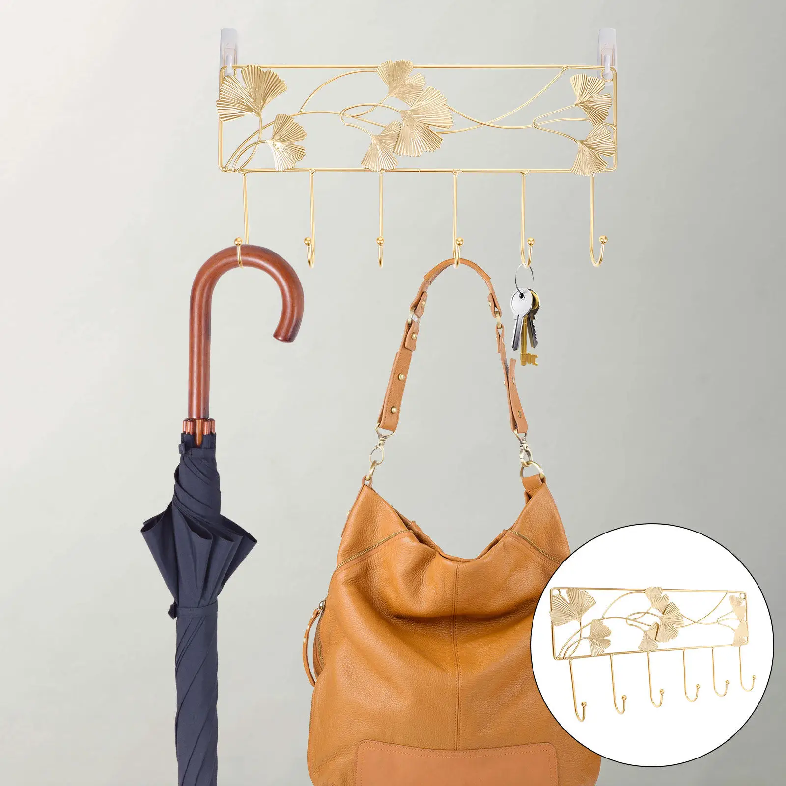 

Многофункциональный настенный крючок для одежды, шляп и ключей, прочная винтажная железная декоративная вешалка для хранения в спальне и ванной комнате