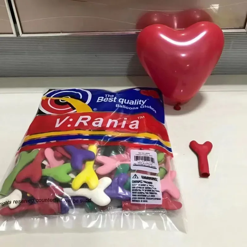 50PCS 5inch Chicken Heart-shaped 1g or So V Brand Small Size Love Heart-shaped Latex Balloon Mini Ground Burst Ball Ball Filling